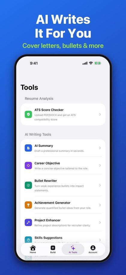 Resume Builder AI screenshot 3