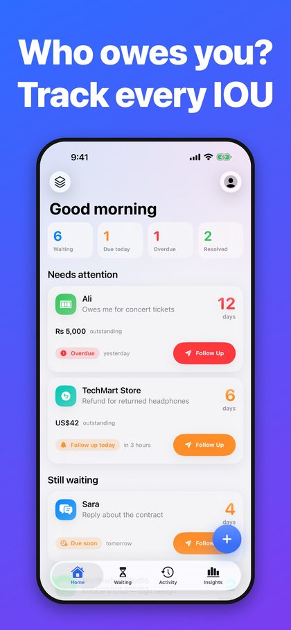 WaitingOn screenshot
